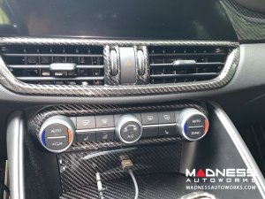 Alfa Romeo Giulia Air Conditioning Dash Bezel - Carbon Fiber - Pre '20